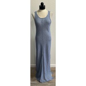Joie Women’s Maxi Tank Dress Light Blue Linen Blend Sleeveless Size Medium